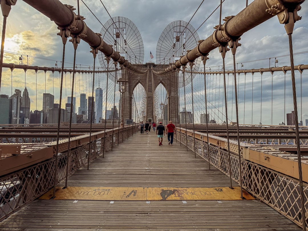 Brooklyn Bridge Spaziergang