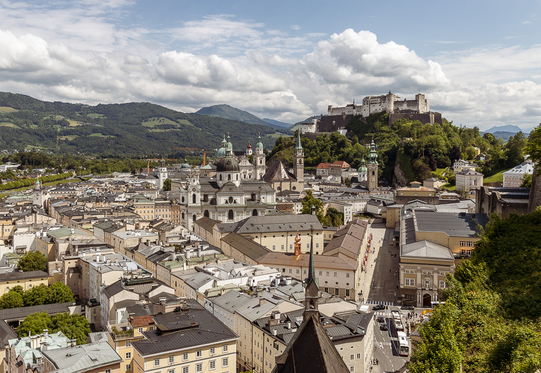 Blick von der Terrasse des Museumscafés