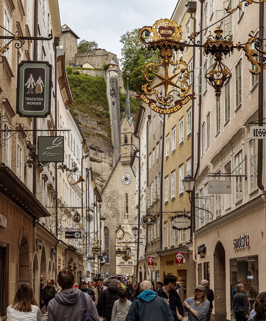 Salzburg Sehenswürdigkeiten: Getreidegasse