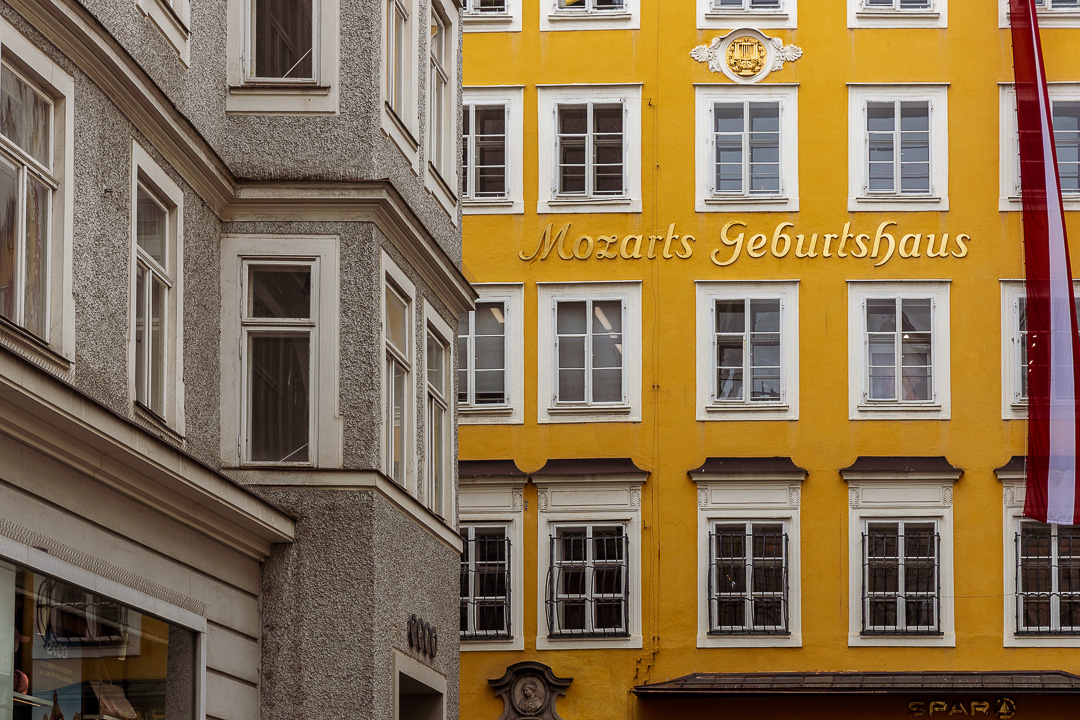 Mozart Geburtshaus in der Getreidegasse
