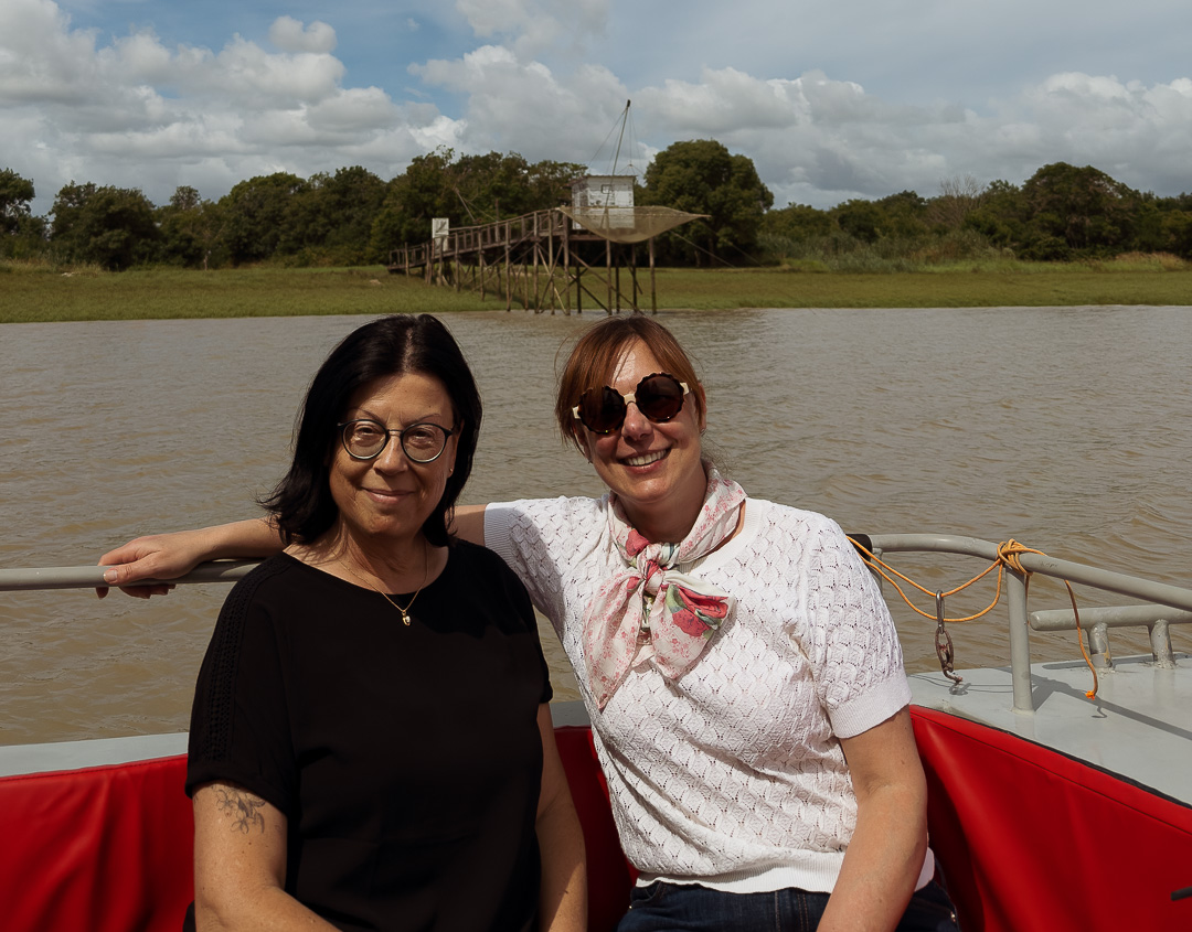 Autorin Antje und Sophie von Château Loudenne